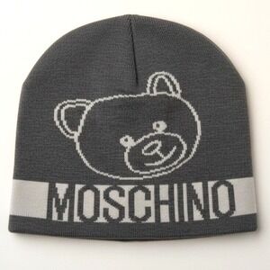 Moschino Gray Beanie - Light Grey - One Size - NIB
